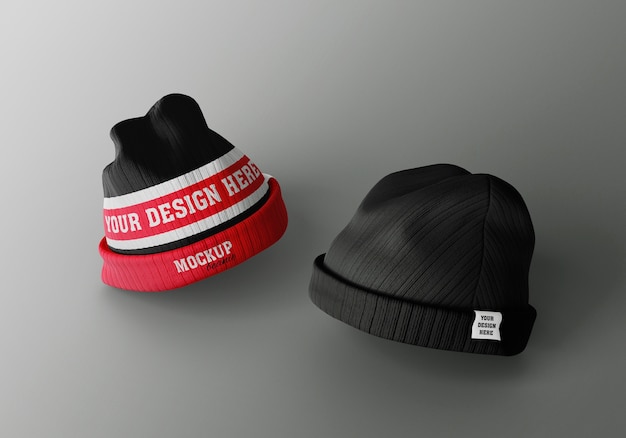 PSD beanie mockup design