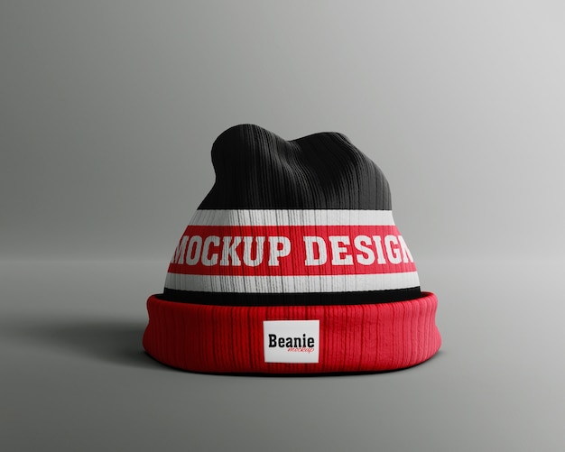 PSD beanie mockup design