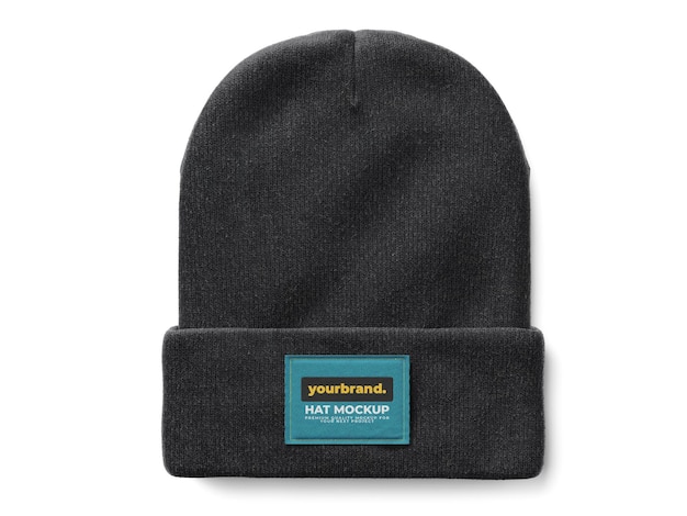 Beanie mockup sjabloon