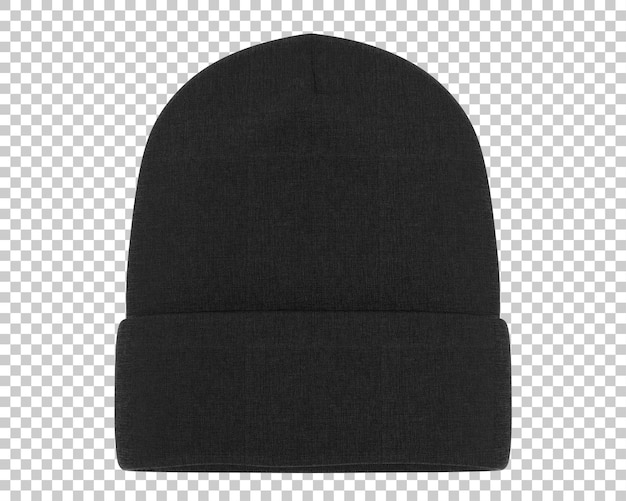 Beanie on transparent background 3d rendering illustration