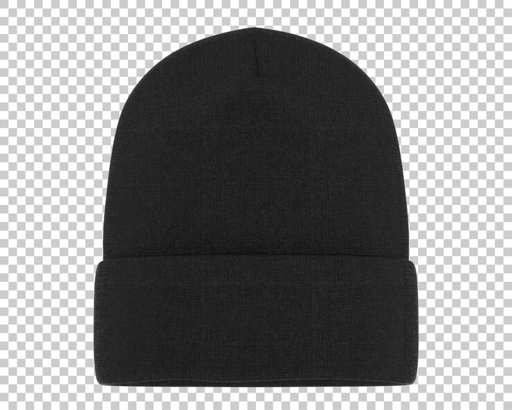 PSD beanie on transparent background 3d rendering illustration