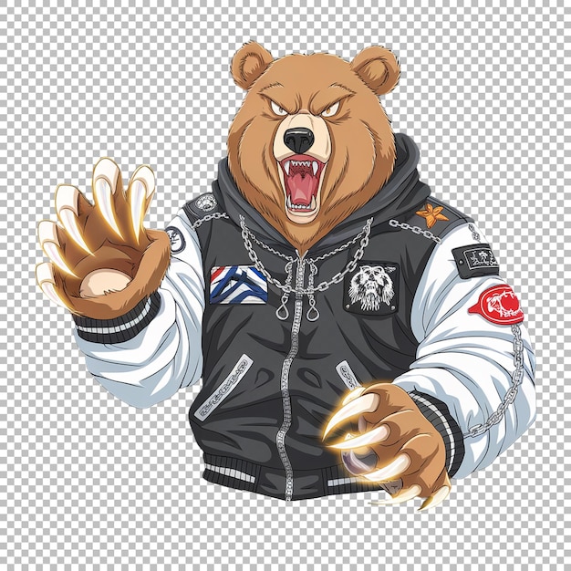 ジャケットを着たクマ