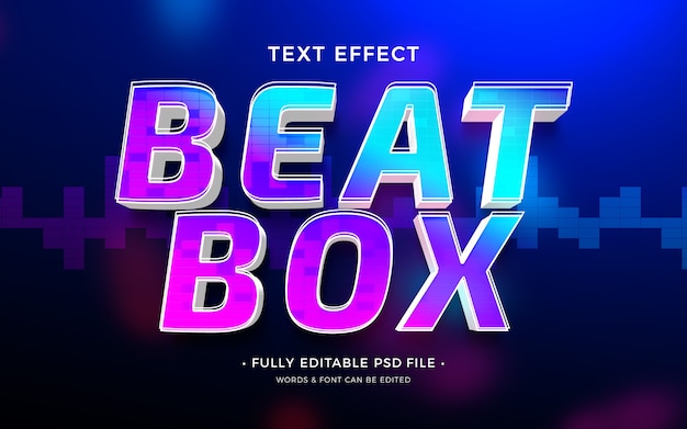 Beat text effect