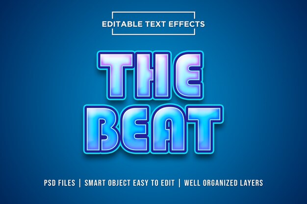 The Beat text effect