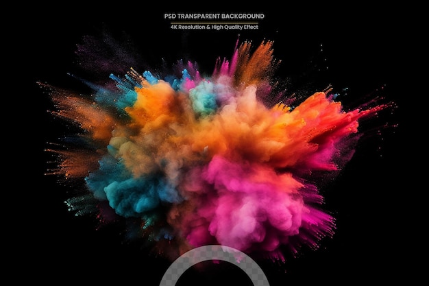 PSD a beatiful abstrack color explosion background