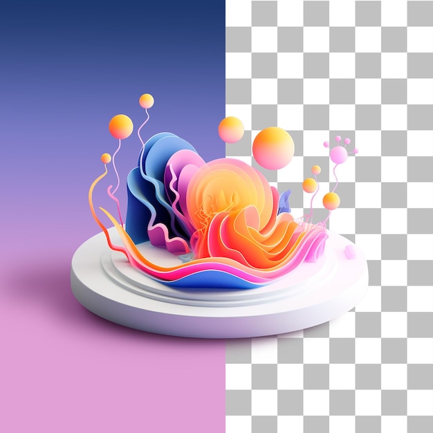 PSD beautiful 3d icon for user interface design transparent background psd