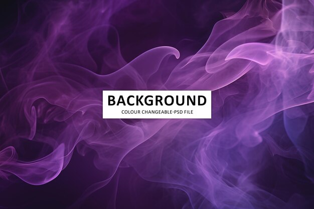 PSD beautiful abstract smoke gradient background in purple color