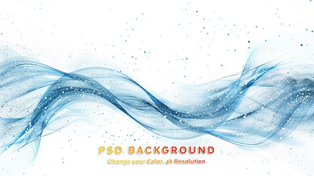 PSD 색 배경에 아름다운 추상적인 물 물결