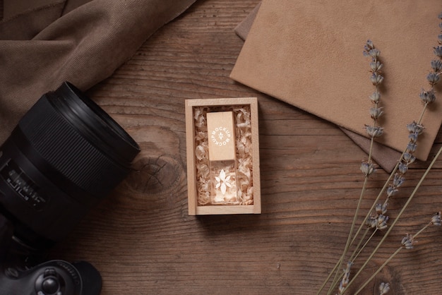 beautiful accessories mockup in real context