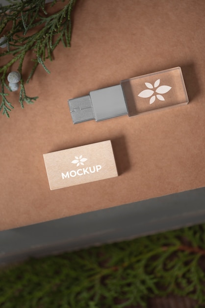 PSD beautiful accessories mockup in real context