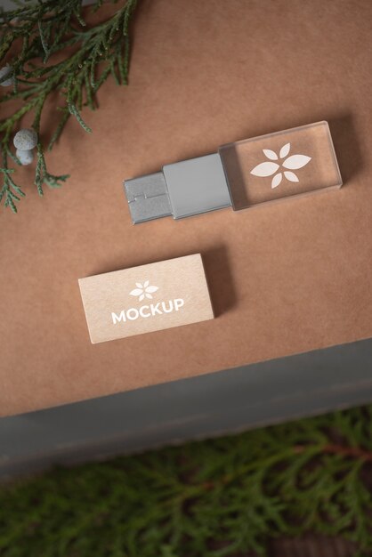 Bellissimo mockup di accessori in un contesto reale