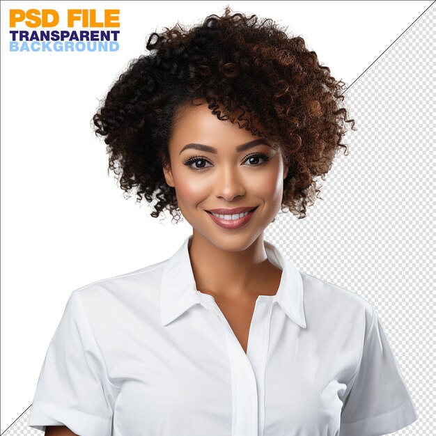 PSD beautiful afro american medical scientist nurse