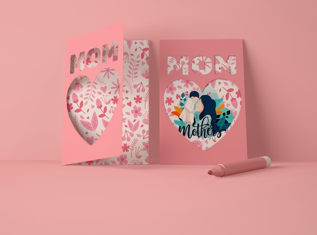 Beautiful assortment for mother's day mock-up