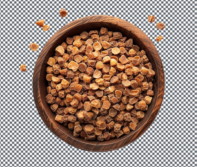 beautiful baked bambara beans isolated on transparent background
