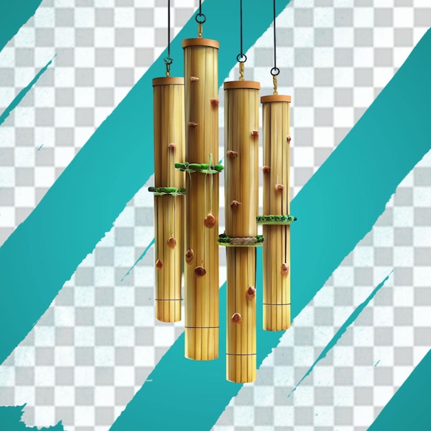 Beautiful bamboo wind chimes