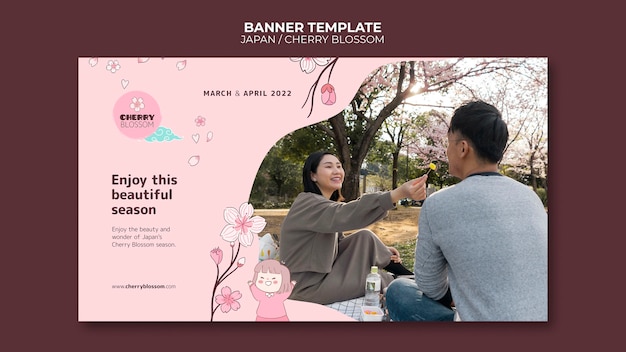 Beautiful banner japan template