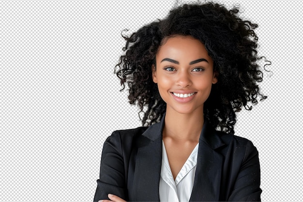 Beautiful black girl with curly hair