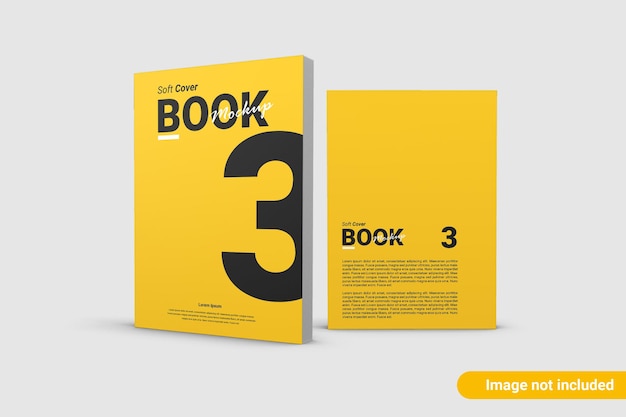 Beautiful book cover mockup isolated