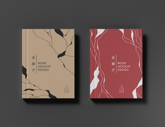 PSD beautiful book cover mockup