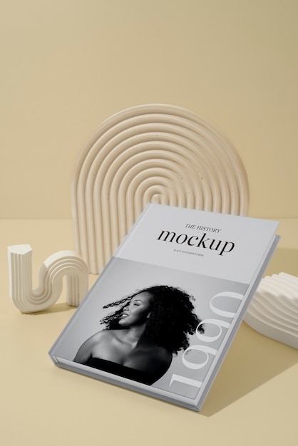 PSD beautiful book cover mockup