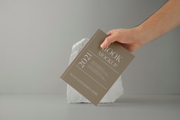 PSD beautiful book cover mockup