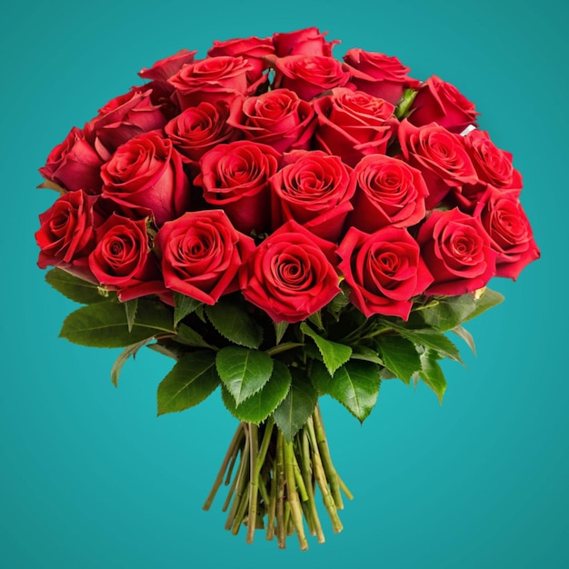 PSD beautiful bouquet of roses