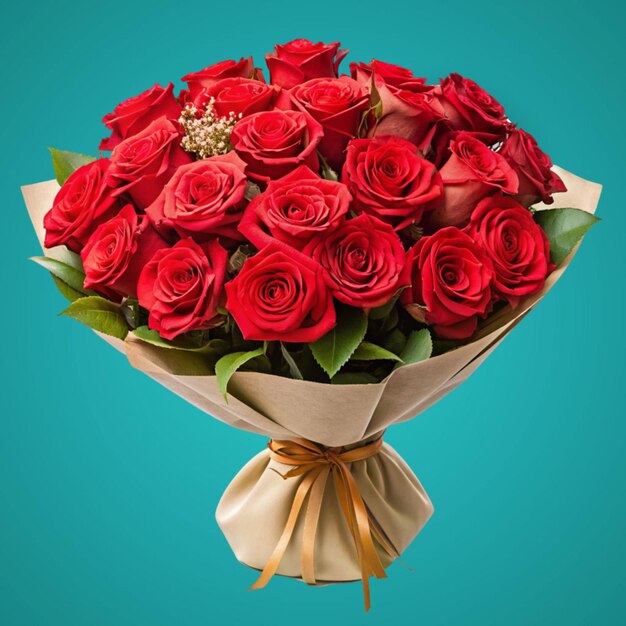 PSD beautiful bouquet of roses