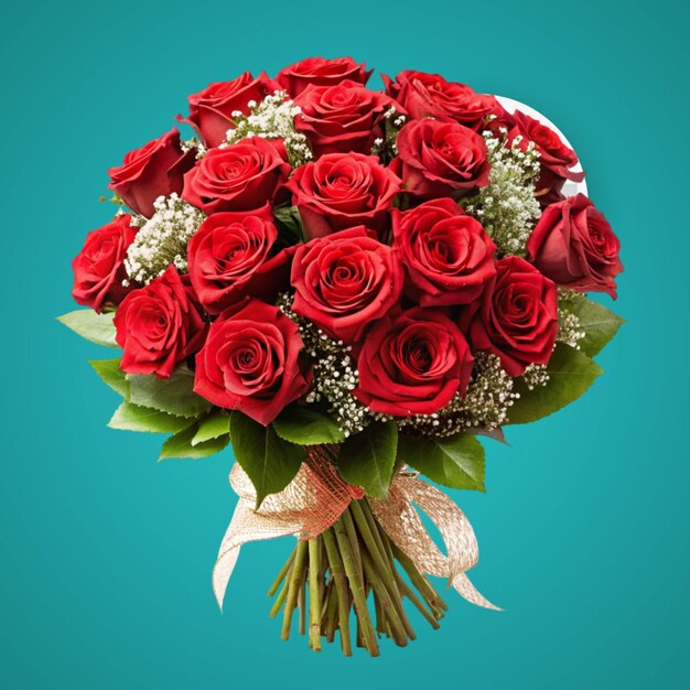 PSD beautiful bouquet of roses