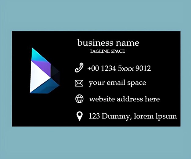 PSD a beautiful business card