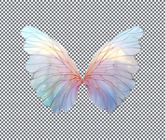 PSD beautiful butterfly fairy wings isolated transparent back ground