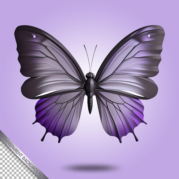 Beautiful butterfly transparent background