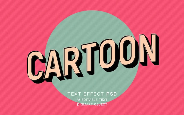 Beautiful cartoon text effect