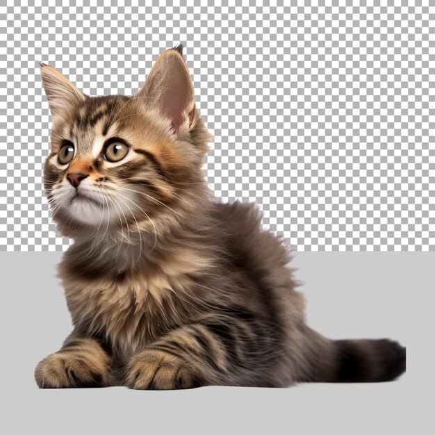 透明な背景の美しい猫 ai generated