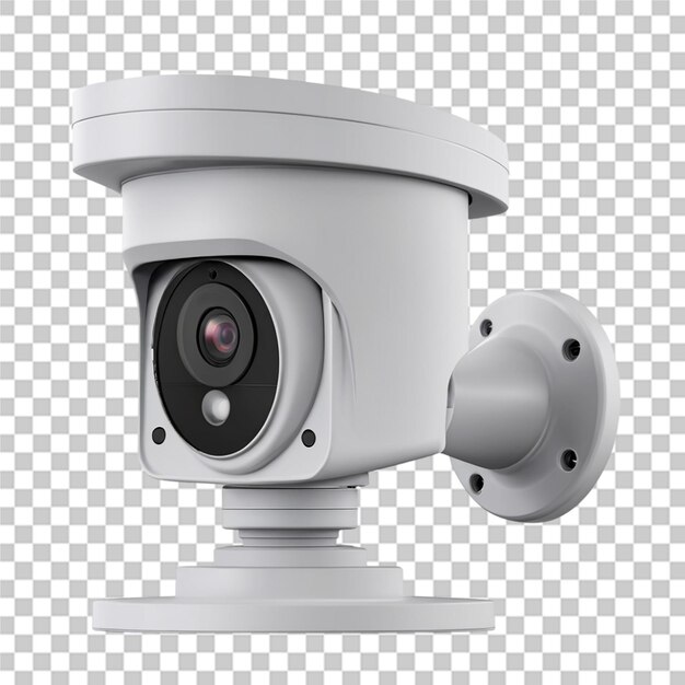 PSD beautiful cctv camera isolated transparent background