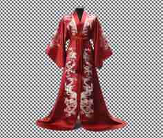 PSD beautiful chinese robe gua isolated on transparent background