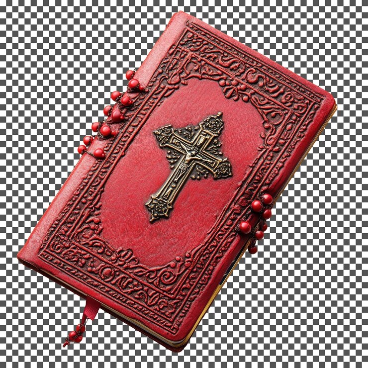 PSD 透明 な 背景 に 隔離 さ れ た 美しい クリスマス の 祈り の 小冊子