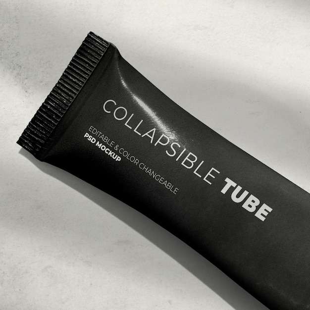 Beautiful collapsing tube mockup product