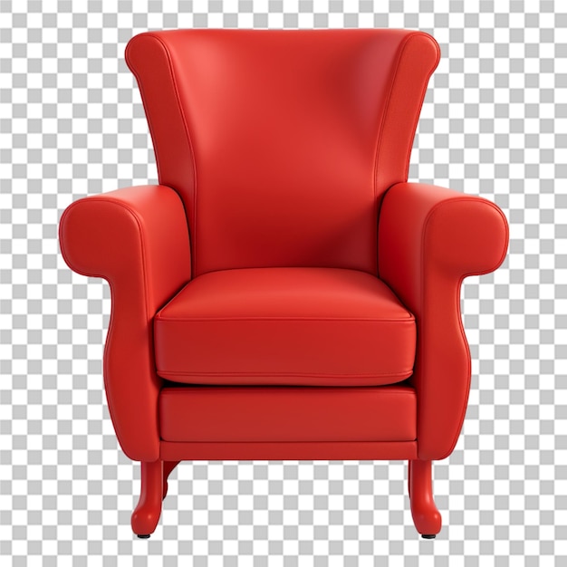 Beautiful coloring arm chair isolated transparent background
