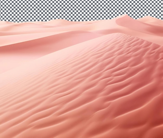 Bella sabbia rosa corallina isolata su uno sfondo trasparente