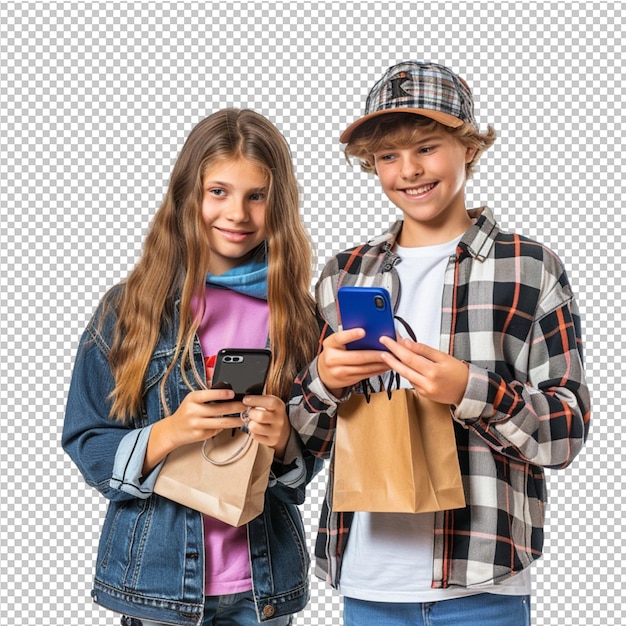 Beautiful couple with shopping bags