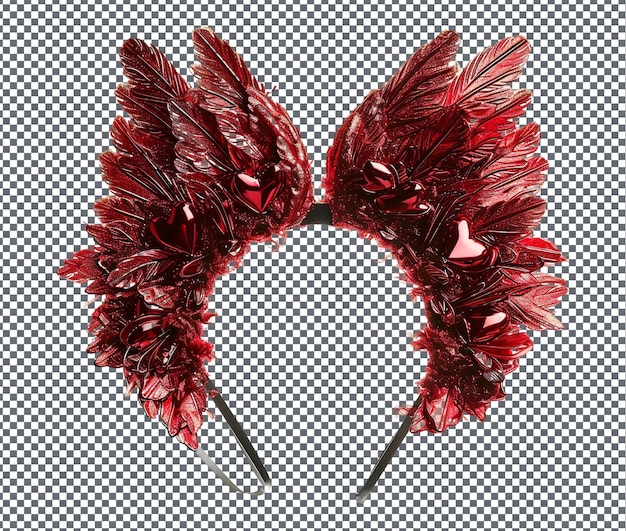 PSD beautiful cupid inspired headband isolated on transparent background