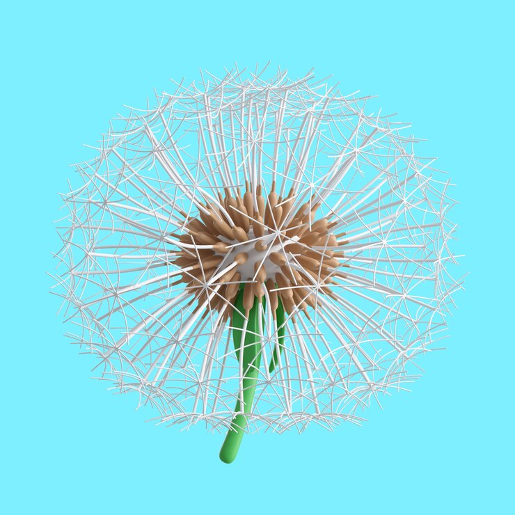 PSD beautiful dandelion icon pack