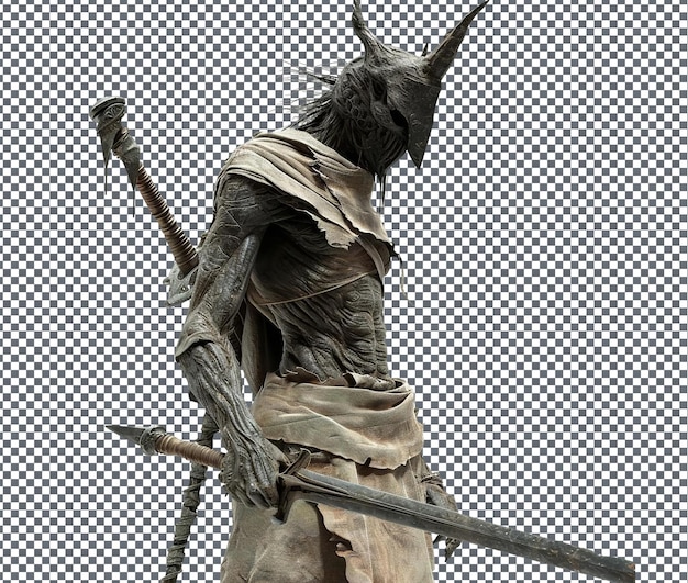 透明な背景に孤立した美しい悪魔の魂