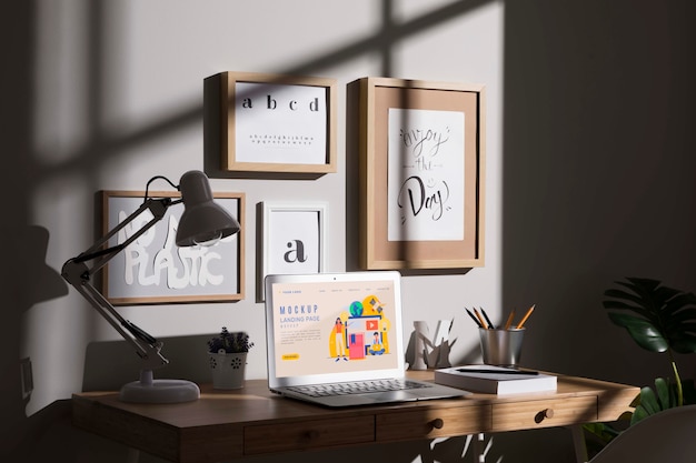 Beautiful desk concept mock-up