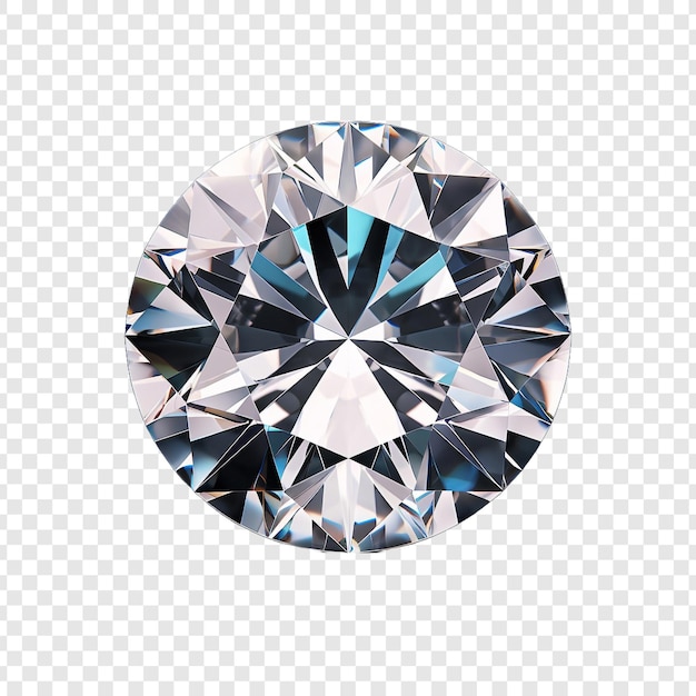 PSD beautiful diamond isolated on transparent background