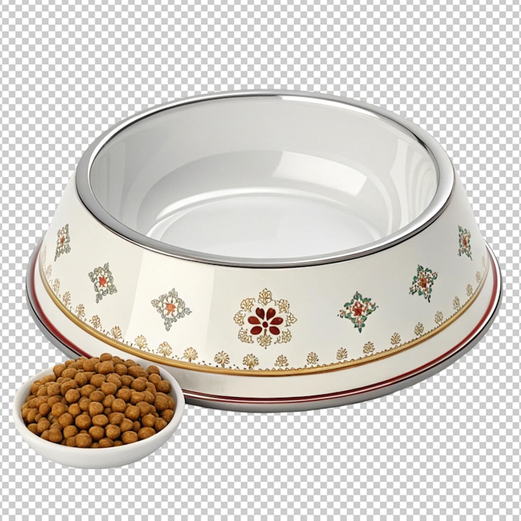 PSD beautiful dog food bowl high resolution png
