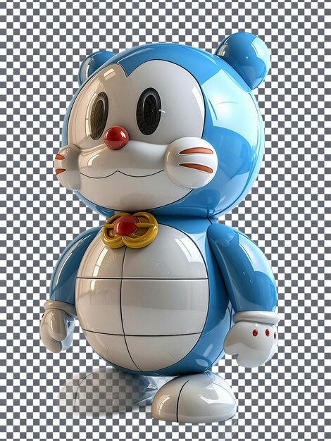 PSD beautiful doraemon isolated on transparent background