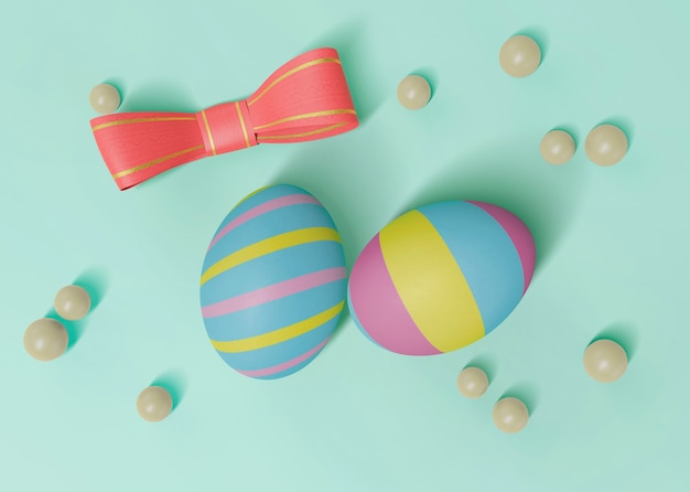 Bellissimo concetto di Pasqua mock-up