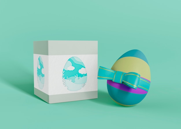 PSD bellissimo concetto di pasqua mock-up