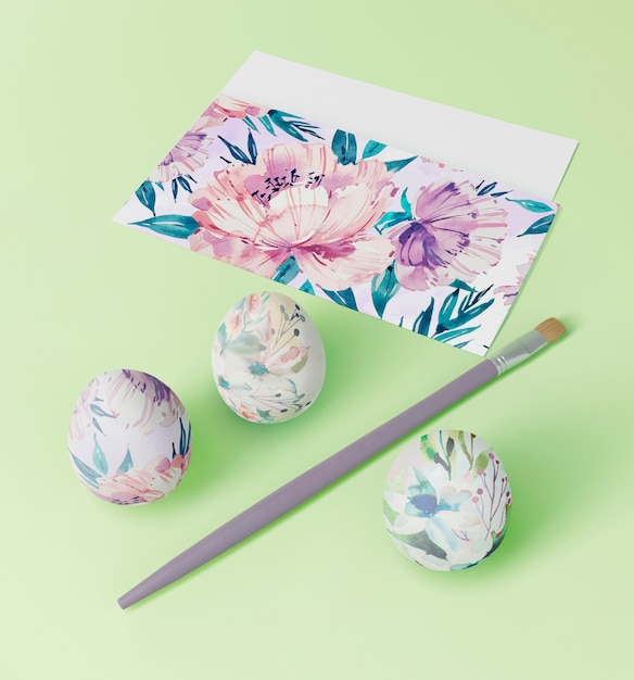 Bellissimo concetto di pasqua mock-up